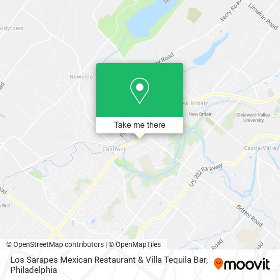 Mapa de Los Sarapes Mexican Restaurant & Villa Tequila Bar