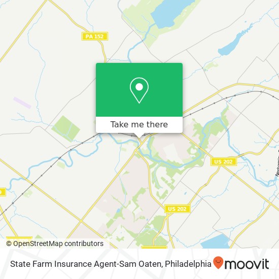 State Farm Insurance Agent-Sam Oaten map