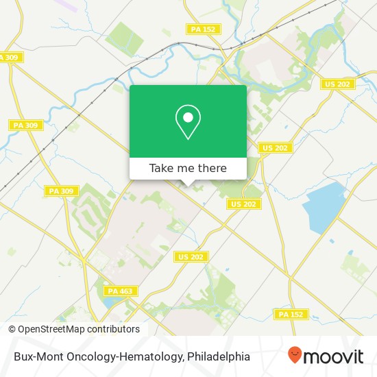 Bux-Mont Oncology-Hematology map