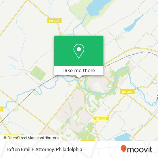 Toften Emil F Attorney map