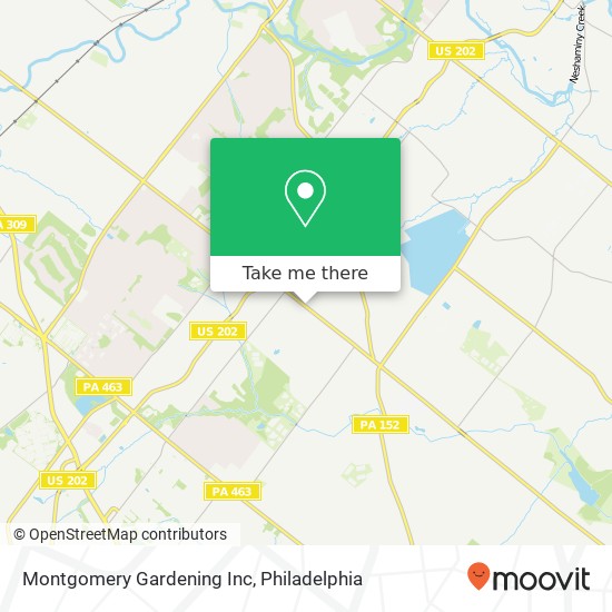 Mapa de Montgomery Gardening Inc