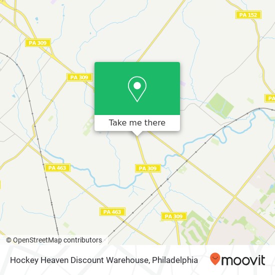 Mapa de Hockey Heaven Discount Warehouse