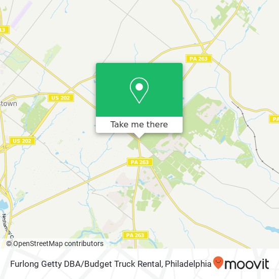 Furlong Getty DBA / Budget Truck Rental map