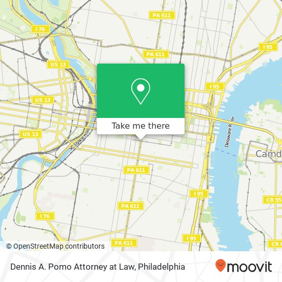 Dennis A. Pomo Attorney at Law map