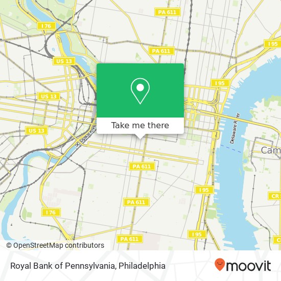 Mapa de Royal Bank of Pennsylvania