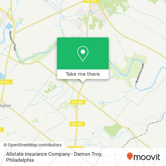 Allstate Insurance Company - Damon Troy map