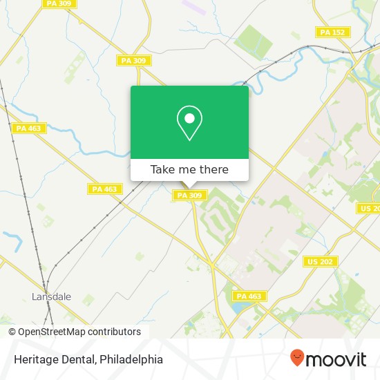 Heritage Dental map