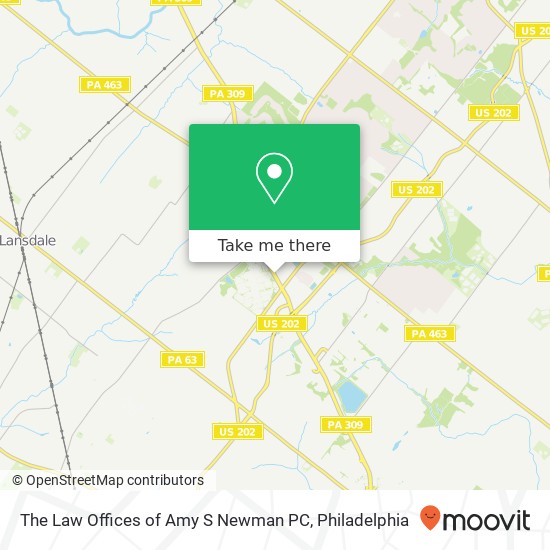 Mapa de The Law Offices of Amy S Newman PC