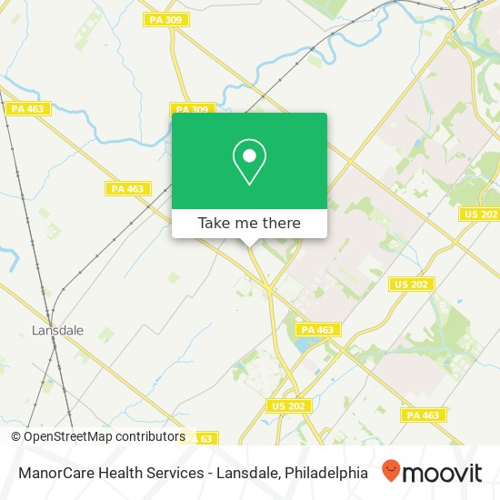 Mapa de ManorCare Health Services - Lansdale