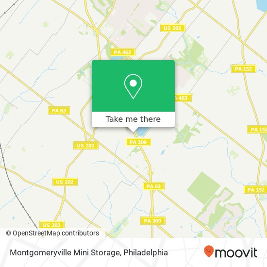Montgomeryville Mini Storage map