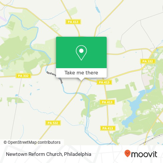 Mapa de Newtown Reform Church