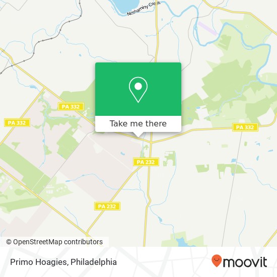 Primo Hoagies map