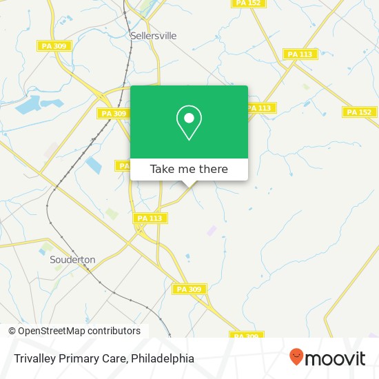 Trivalley Primary Care map