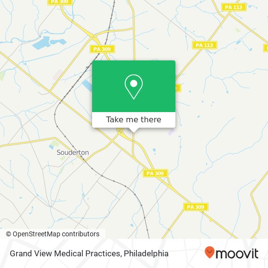 Mapa de Grand View Medical Practices