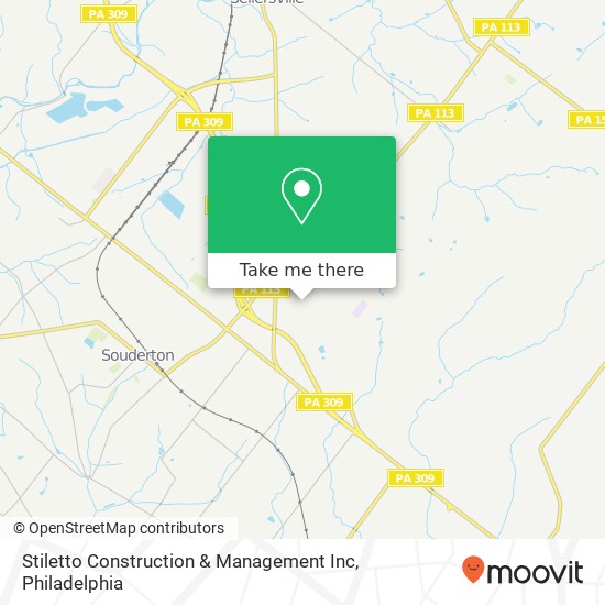 Stiletto Construction & Management Inc map