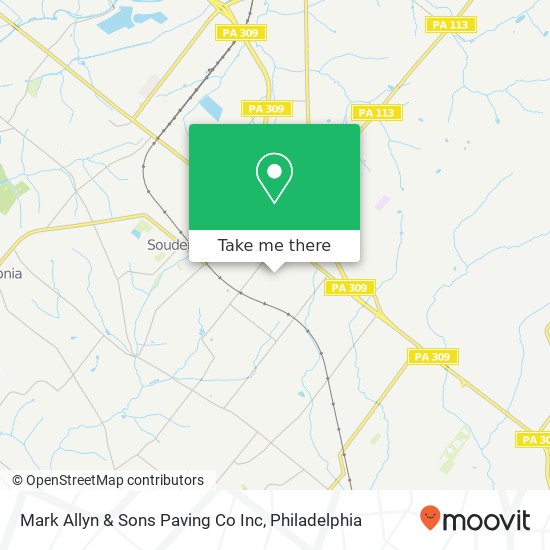 Mapa de Mark Allyn & Sons Paving Co Inc