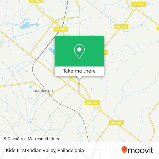 Mapa de Kids First-Indian Valley