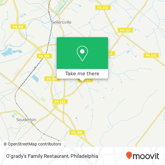 O'grady's Family Restaurant map