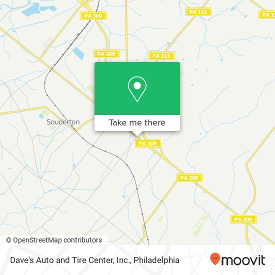 Dave's Auto and Tire Center, Inc. map