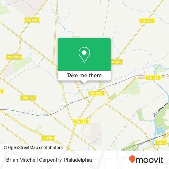 Brian Mitchell Carpentry map