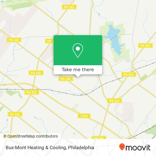 Bux-Mont Heating & Cooling map