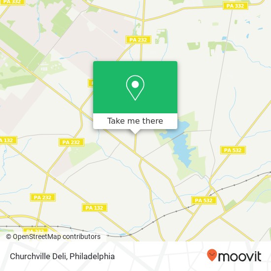 Churchville Deli map