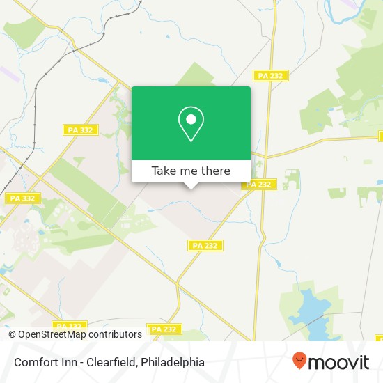 Comfort Inn - Clearfield map