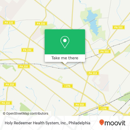 Mapa de Holy Redeemer Health System, Inc.