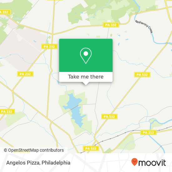 Angelos Pizza map