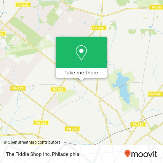 The Fiddle Shop Inc map