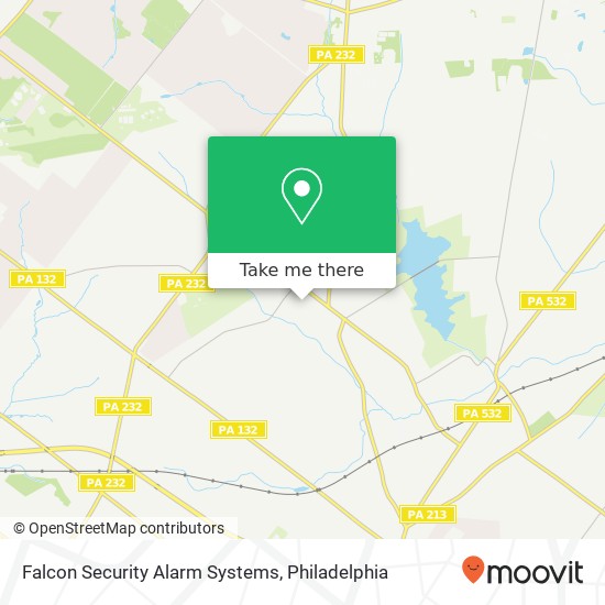 Falcon Security Alarm Systems map