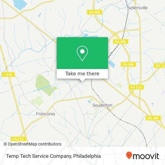 Temp Tech Service Company map