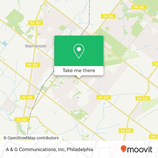 Mapa de A & G Communications, Inc