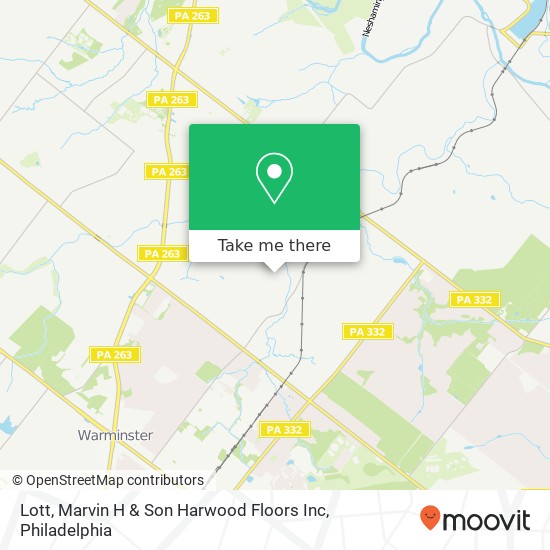 Mapa de Lott, Marvin H & Son Harwood Floors Inc