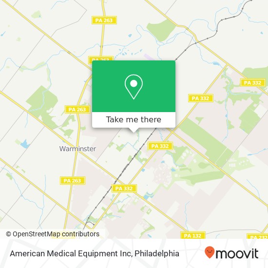 Mapa de American Medical Equipment Inc