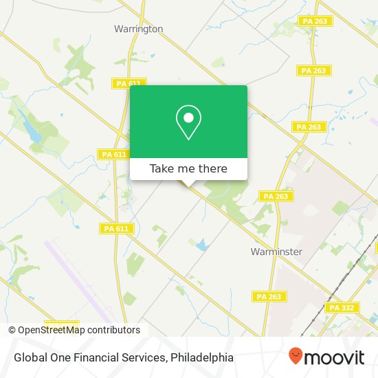 Global One Financial Services map