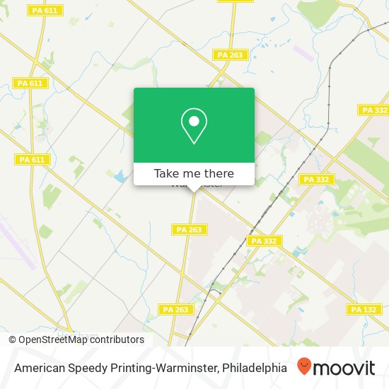 Mapa de American Speedy Printing-Warminster