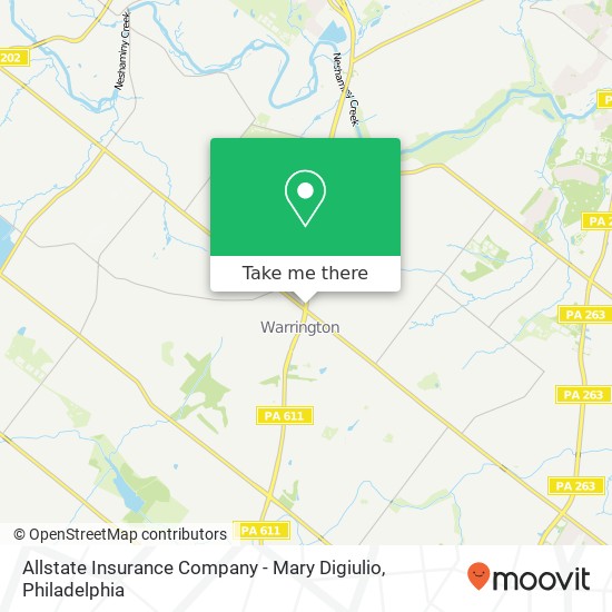 Mapa de Allstate Insurance Company - Mary Digiulio