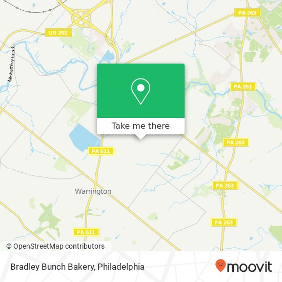 Bradley Bunch Bakery map