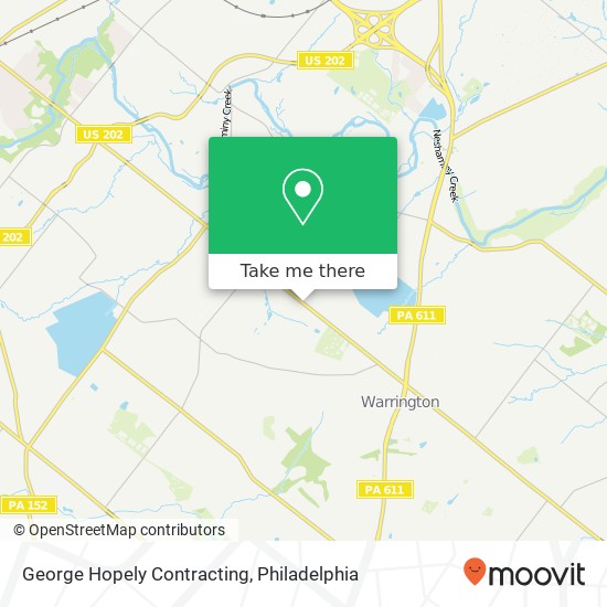 George Hopely Contracting map