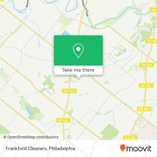 Mapa de Frankford Cleaners
