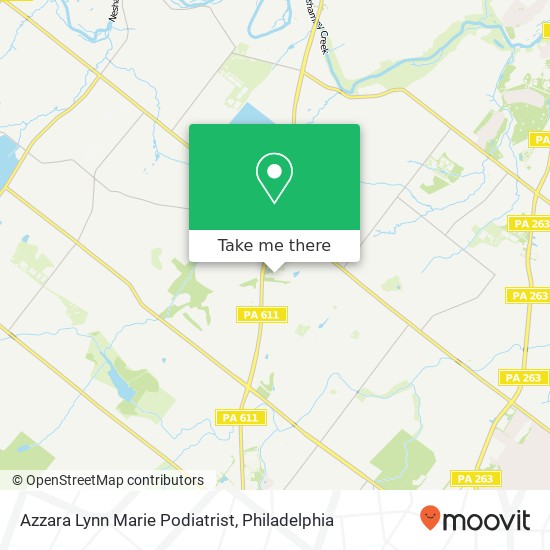 Azzara Lynn Marie Podiatrist map