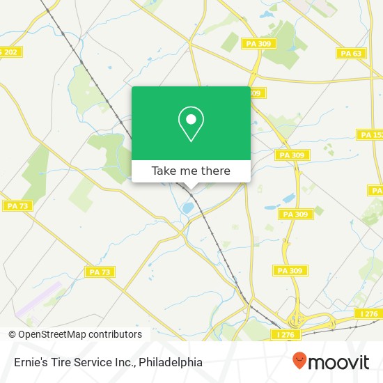 Ernie's Tire Service Inc. map