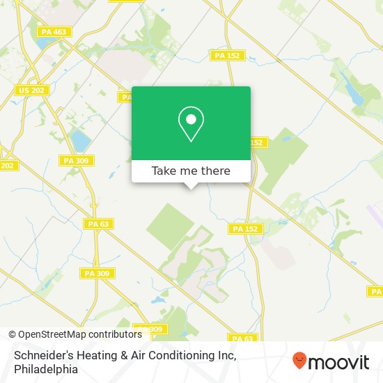 Mapa de Schneider's Heating & Air Conditioning Inc