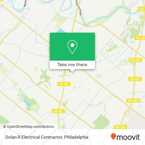 Dolan R Electrical Contractor map