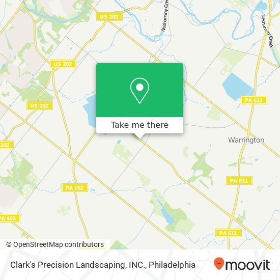 Clark's Precision Landscaping, INC. map