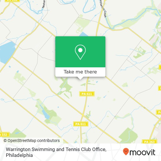 Mapa de Warrington Swimming and Tennis Club Office