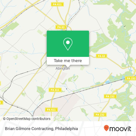 Brian Gilmore Contracting map