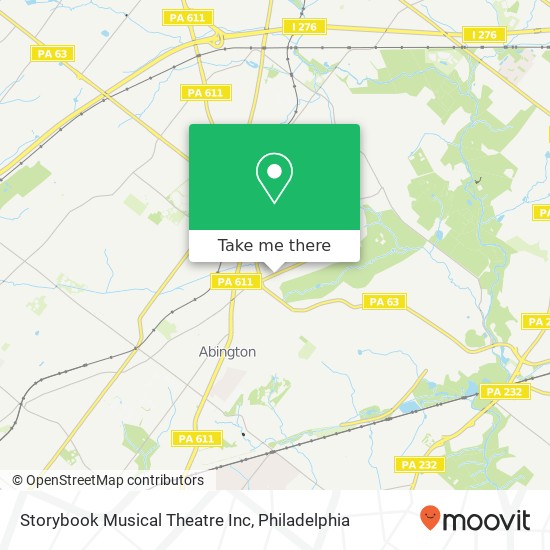 Mapa de Storybook Musical Theatre Inc