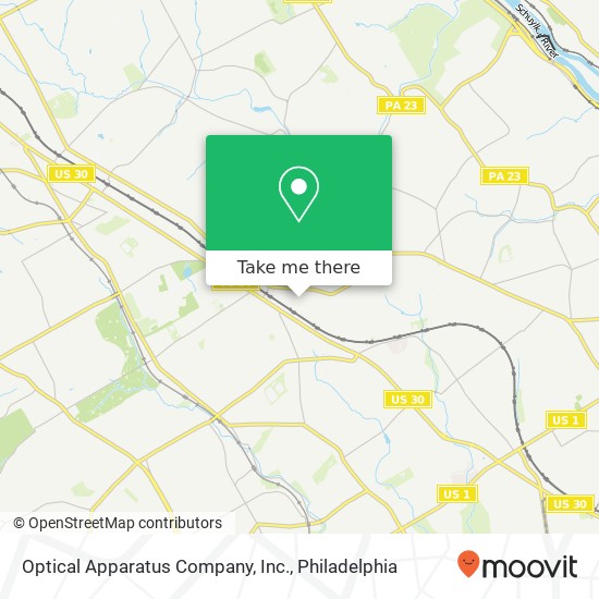 Optical Apparatus Company, Inc. map